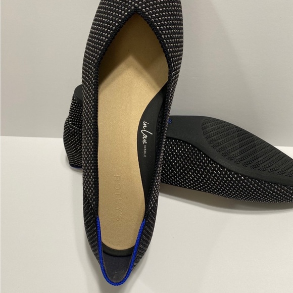 Rothy's Black and Blue Pointed Flats - Picture 4 of 6
